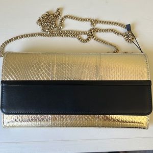 Lanvin leather wallet on chain